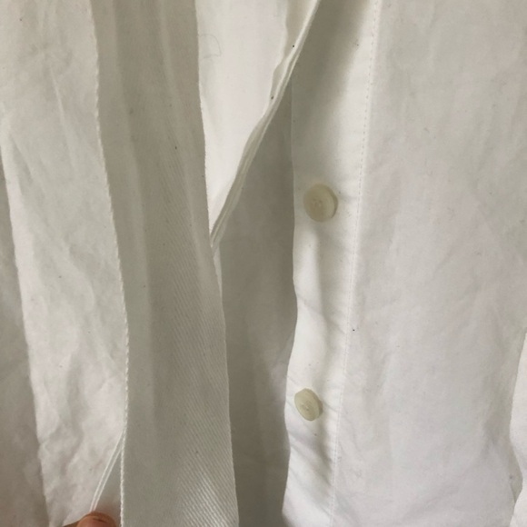 MM6 Maison Martin Margiela White Tie Collar Shirt - Picture 10 of 10